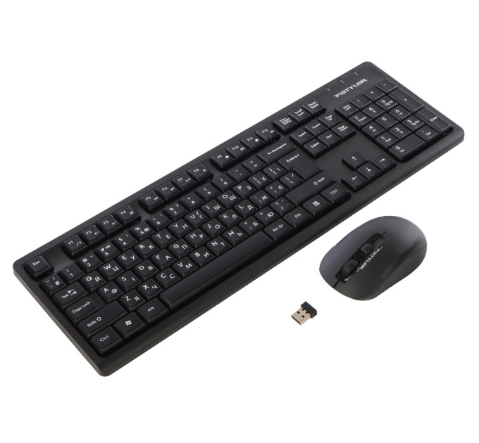 A4Tech Комплект (клавіатура, миша) бездротовий A4Tech FG1200S Black
