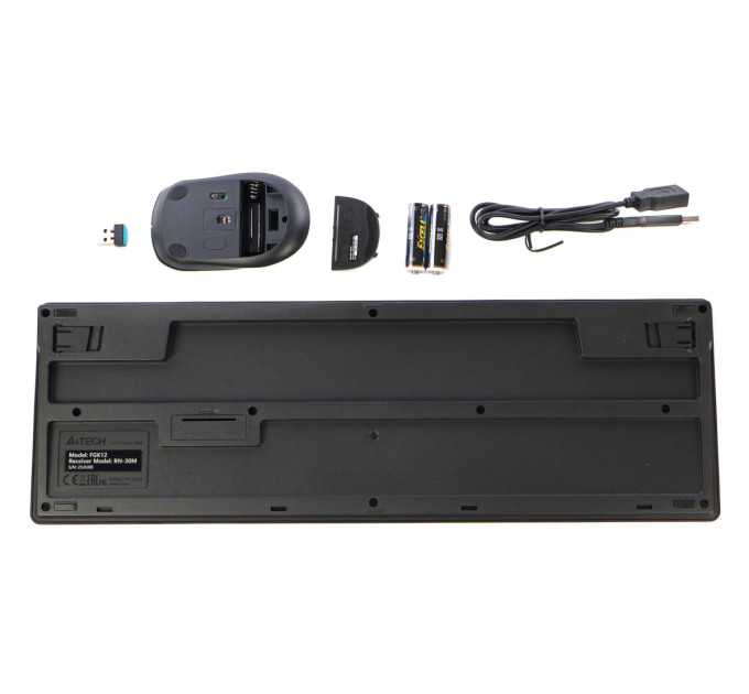 A4Tech Комплект (клавіатура, миша) бездротовий A4Tech FG1200S Black