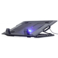 Підставка до ноутбука Gembird до 17", 1x150 mm fan, black (NBS-1F17T-01)