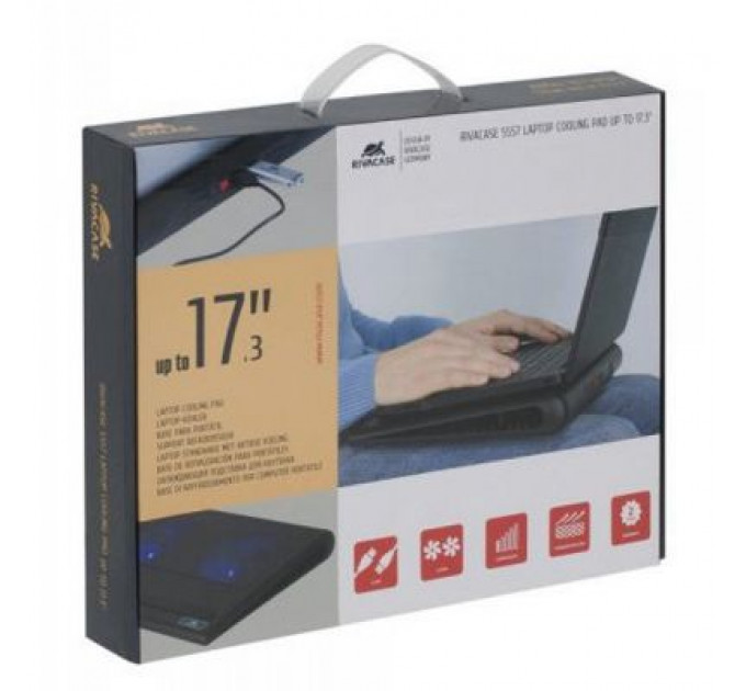Підставка до ноутбука RivaCase до 17,3" black (5557 black)