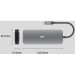 Silicon Power Концентратор Silicon Power USB-C 8-in-1 SR30 Silver Aluminum (SPU3C08DOCSR300G)