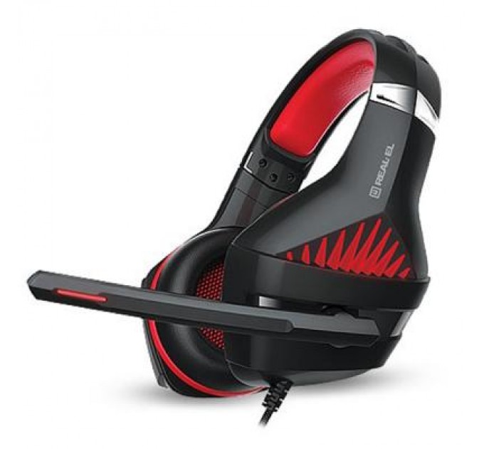 Навушники REAL-EL GDX-7600 Black/Red (EL124100028)