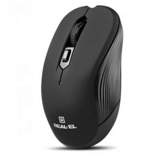 Мишка REAL-EL RM-330 Wireless Black