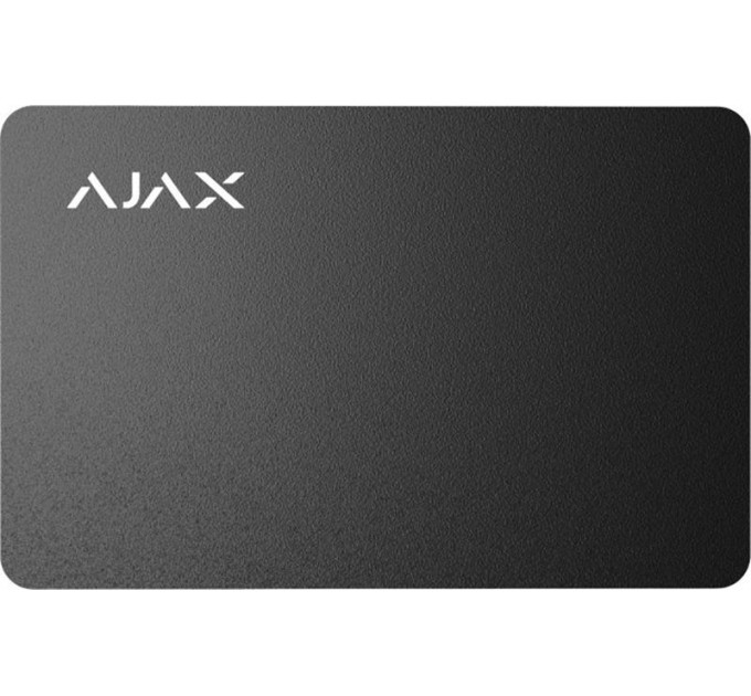 Ajax Безконтактна картка Ajax Pass Black (10шт) для клавіатури KeyPad Plus