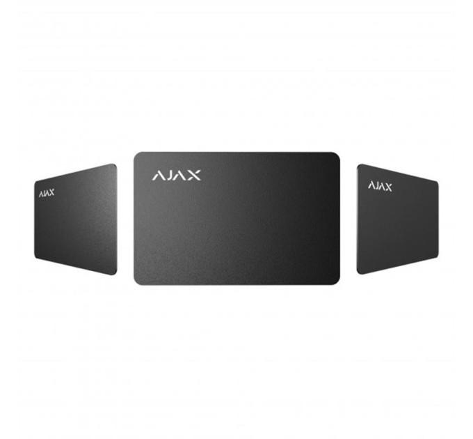 Ajax Безконтактна картка Ajax Pass Black (10шт) для клавіатури KeyPad Plus