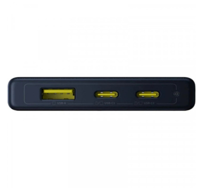 Baseus Батарея універсальна Baseus 10000mAh PicoGo 20W PD, QC, USB-A, 2*USB-C, Black (P10076801123-00)