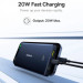 Baseus Батарея універсальна Baseus 10000mAh PicoGo 20W PD, QC, USB-A, 2*USB-C, Black (P10076801123-00)