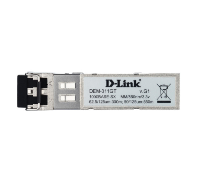 D-Link Модуль SFP D-Link Трансивер D-Link DEM-311GT SFP, 1x1000BaseSX, MM 550м, LC (10шт/уп) (DEM-311GT/10)