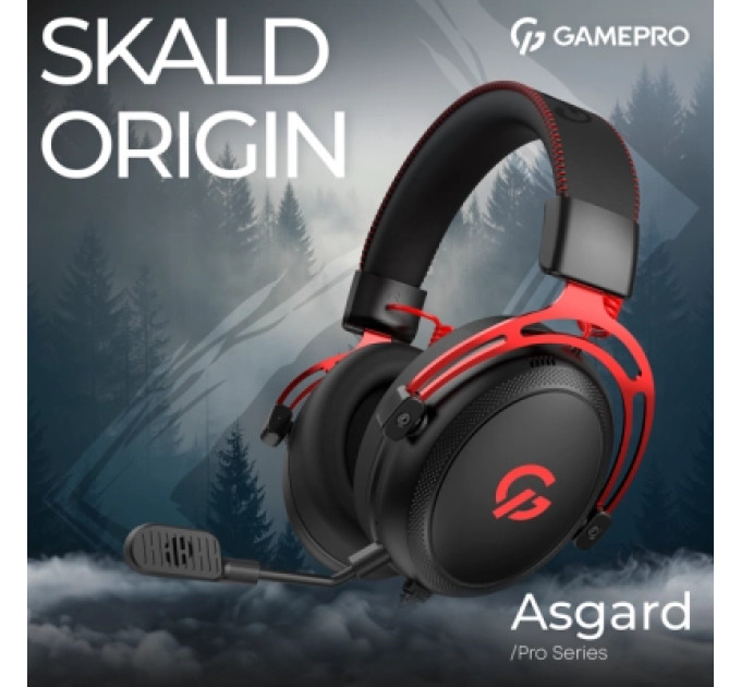 GamePro Навушники GamePro Asgard Skald Origin Black/Red (HS850BR)