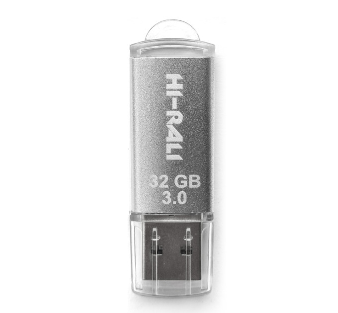 Hi-Rali Флеш-накопичувач USB3.0 32GB Hi-Rali Rocket Series Silver (HI-32GB3VCSL)