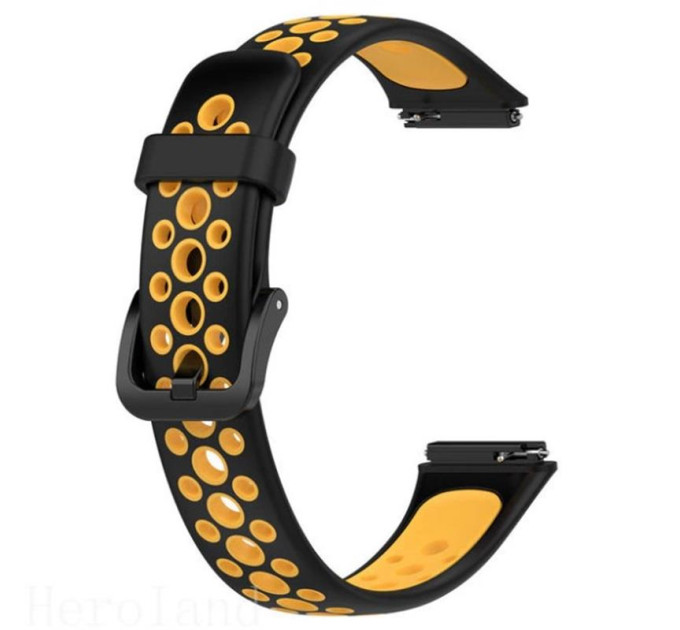 BeCover Ремінець BeCover Vents Style для Huawei Band 7/Honor Band 7 Black-Orange (709441)