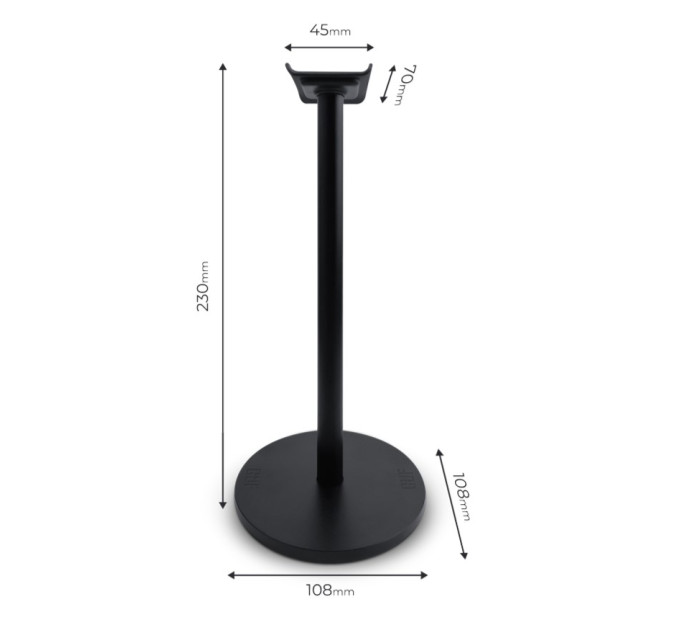 GLHF Тримач для навушників GLHF Watchtower K1 Black (FGLHH22BKWTOWER1K)