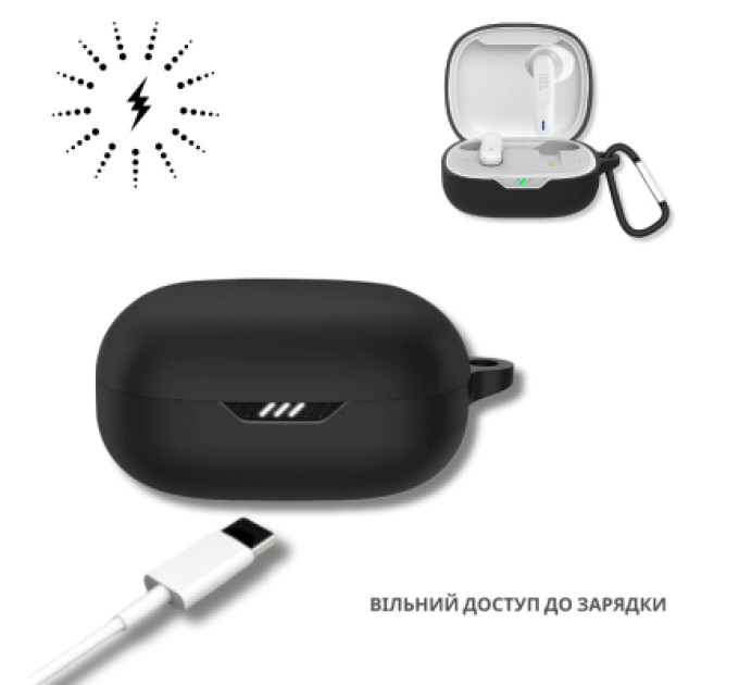BeCover Чохол для навушників BeCover для JBL Wave Flex 2 Black (714830)