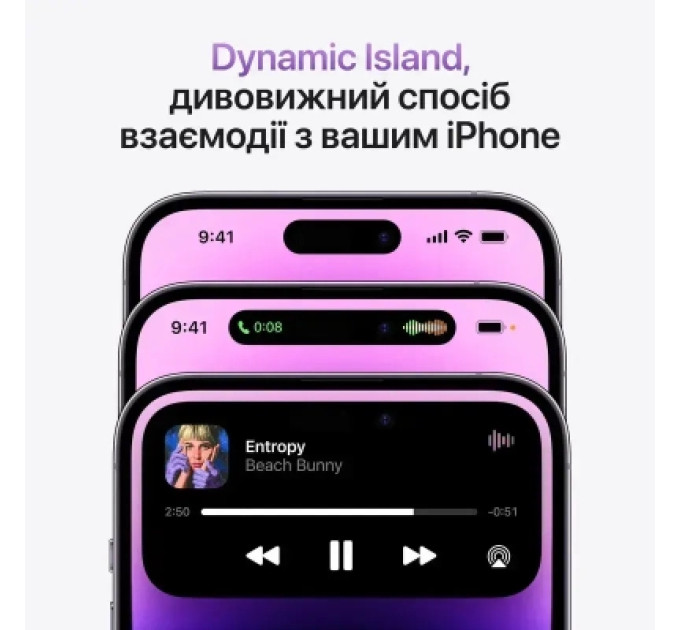 Apple Мобільний телефон Apple iPhone 14 Pro 128Gb Space Black (REF B) BREEZY (2BMPXV3)