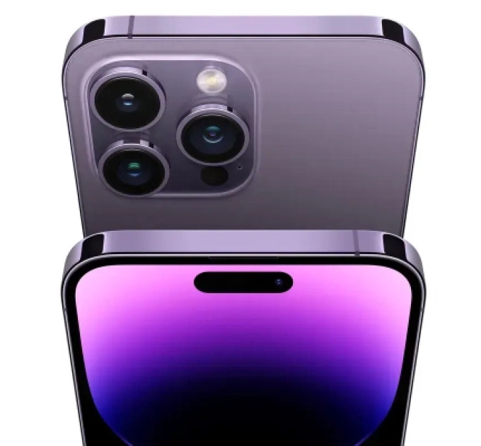 Apple Мобільний телефон Apple iPhone 14 Pro 256Gb Deep Purple (REF B) BREEZY (2BMQ1F3)