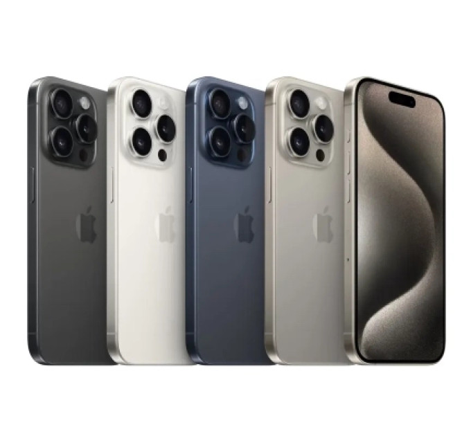 Apple Мобільний телефон Apple iPhone 15 Pro 128Gb White Titanium (REF A) BREEZY (2AMTUW3)