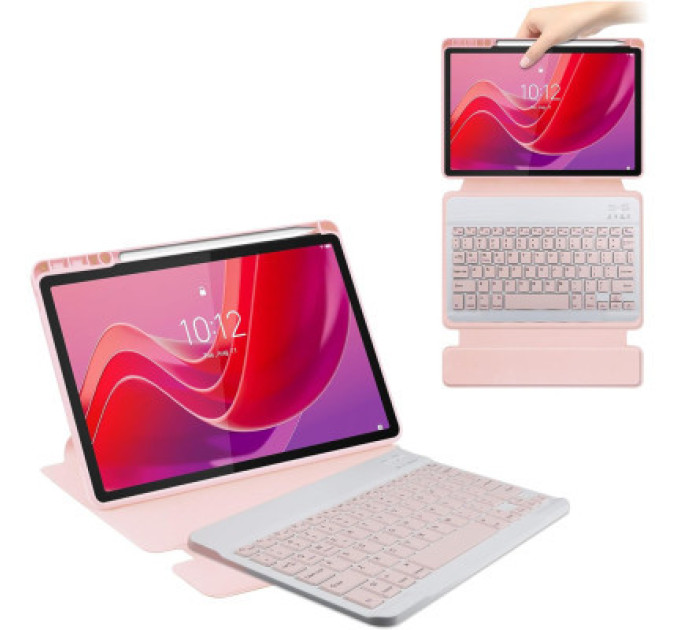 BeCover Чохол до планшета BeCover Keyboard 360° Rotatable Lenovo Tab M11 (2024) TB-TB330FU/Xiaoxin Pad 11 (2024) 11" Pink (711077)