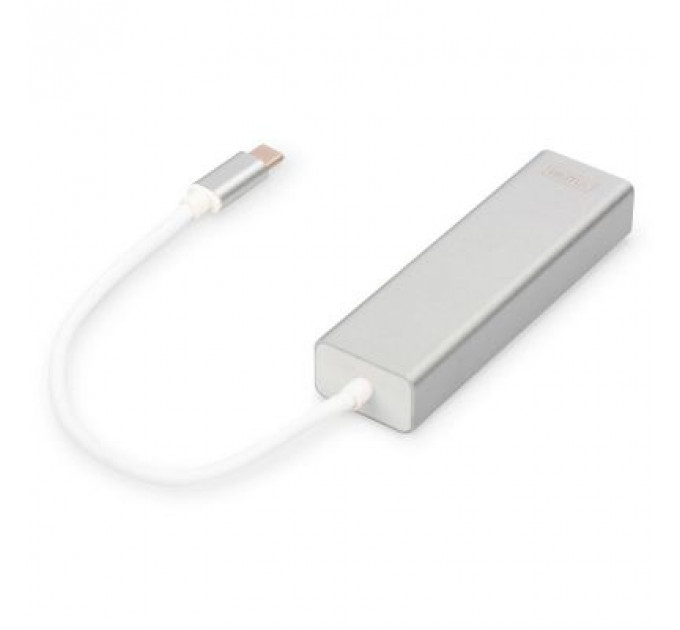 Концентратор Digitus USB-C - USB 3.0 3 Port Hub + Gigabit Ethernet (DA-70255)