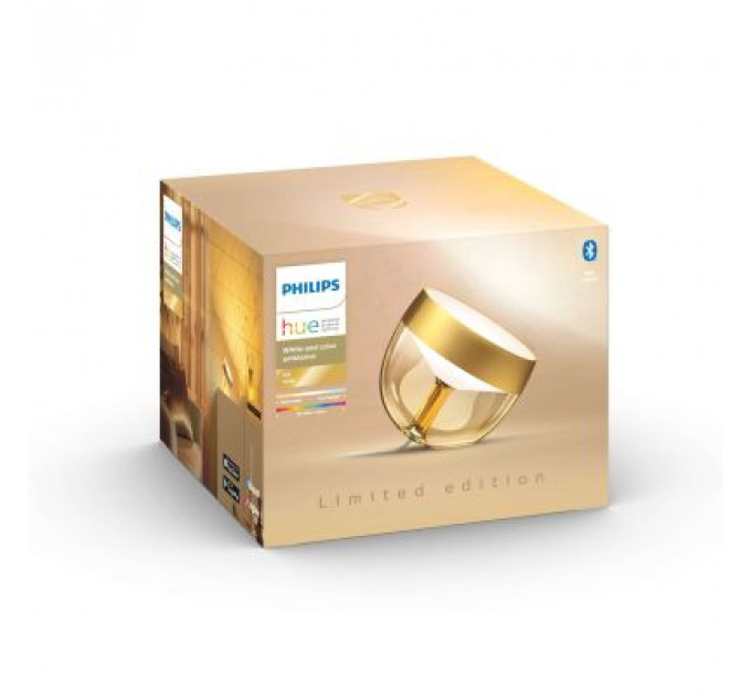 Настільна лампа Philips Hue Iris, Color, BT, DIM, золотиста (929002376401)