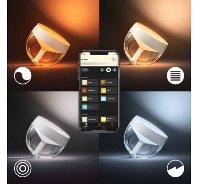 Настільна лампа Philips Hue Iris, Color, BT, DIM, золотиста (929002376401)