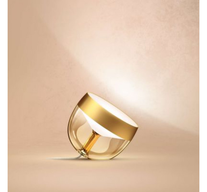 Настільна лампа Philips Hue Iris, Color, BT, DIM, золотиста (929002376401)