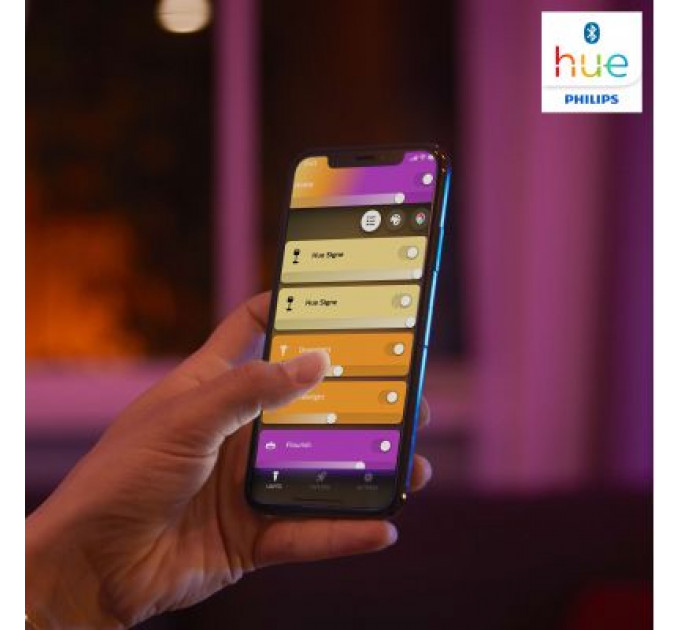 Настільна лампа Philips Hue Iris, Color, BT, DIM, золотиста (929002376401)