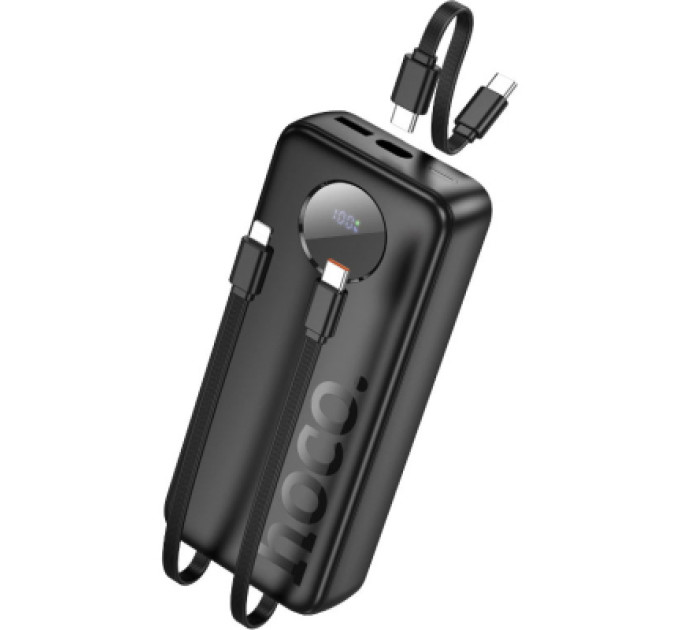HOCO Батарея універсальна HOCO 20000mAh, PD/20W, 22.5W, Black (J132A / 42067 / Black)