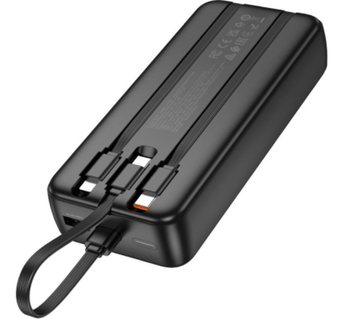 HOCO Батарея універсальна HOCO 20000mAh, PD/20W, 22.5W, Black (J132A / 42067 / Black)