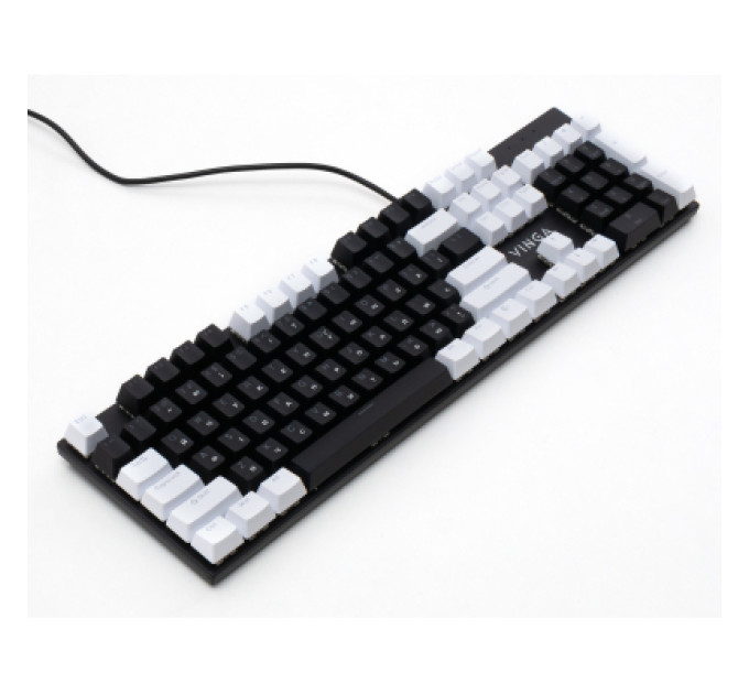 Vinga Клавіатура Vinga KBGM-095 LED Brown Switch USB White/Black (KBGM-095BR White/Black)