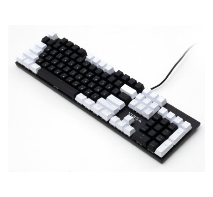 Vinga Клавіатура Vinga KBGM-095 LED Brown Switch USB White/Black (KBGM-095BR White/Black)