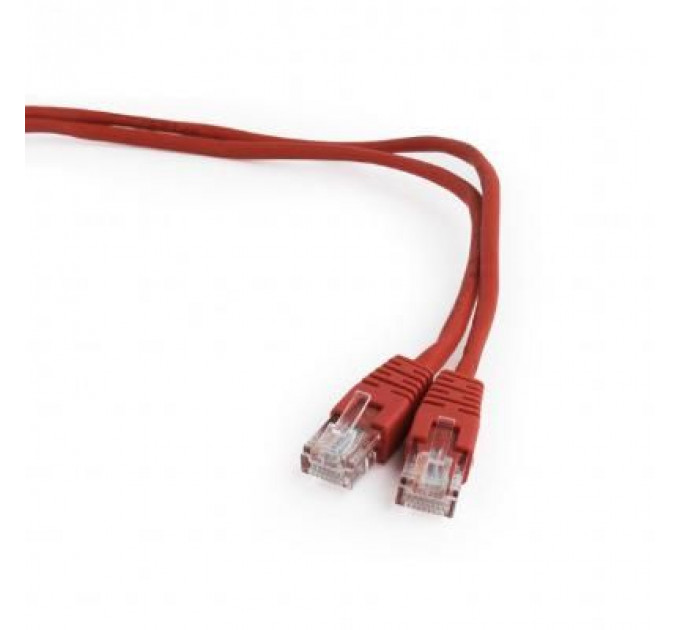 Патч-корд 0.5м, UTP, cat.5e, CCA, red Cablexpert (PP12-0.5M/R)