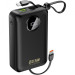 Dudao Батарея універсальна Dudao 20000mAh K14+ 22.5W, PD, QC, USB-A, USB-C(In/Out), with built-in USB-C/Lightning cables, Black (6977196680016)