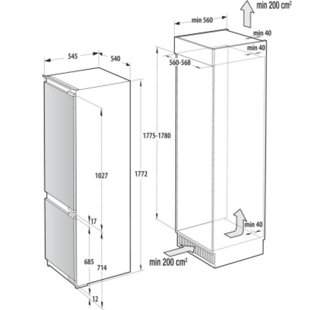 Gorenje Холодильник Gorenje NRKI517E82WF