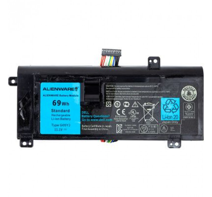 Акумулятор до ноутбука Dell Alienware 14 Series (8X70T) 11.1V 6216mAh (NB441594)