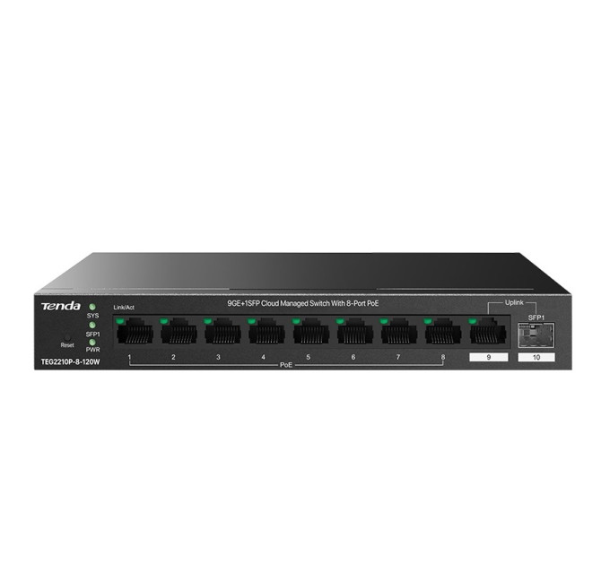 Tenda Комутатор Tenda TEG2210P-8-120W