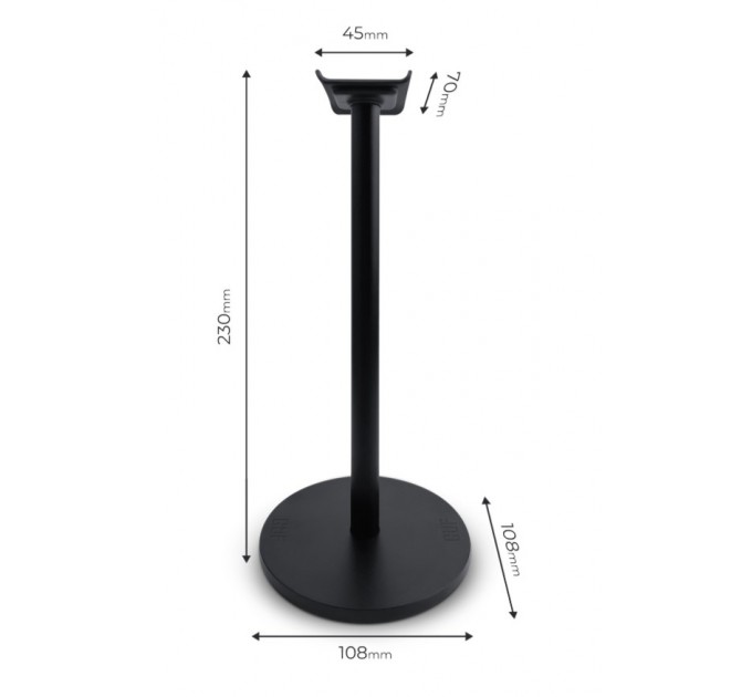 Тримач для навушників GLHF Watchtower K1 Black (FGLHH22BKWTOWER1K)