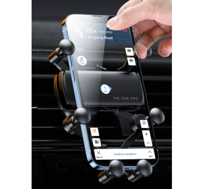 Essager Універсальний автотримач Essager Tourist Gravity Car Mount Phone Holder Black (EZJZL-TR01)