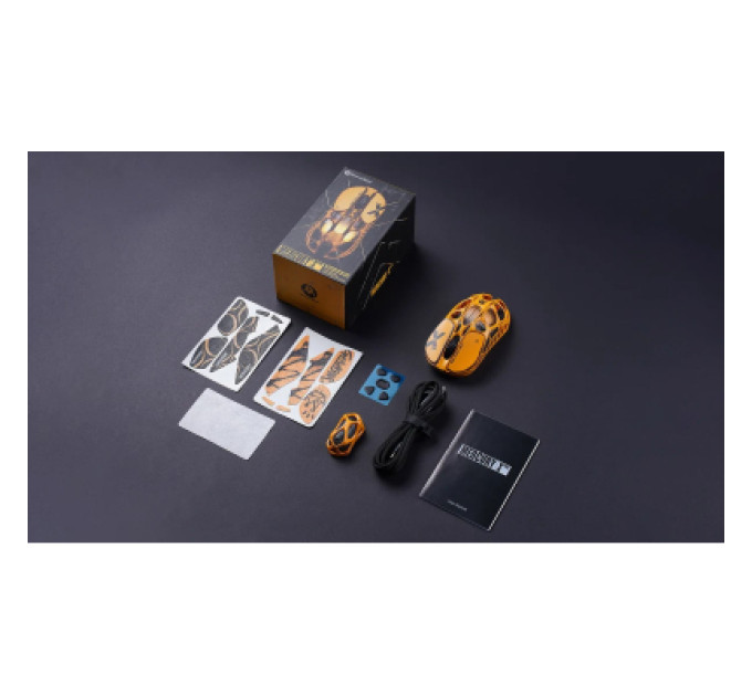 GravaStar Мишка GravaStar Mercury X Pro 8K RGB Wireless/Bluetooth/USB Battle-Worn Yellow (GS_X_PRO_YLW)