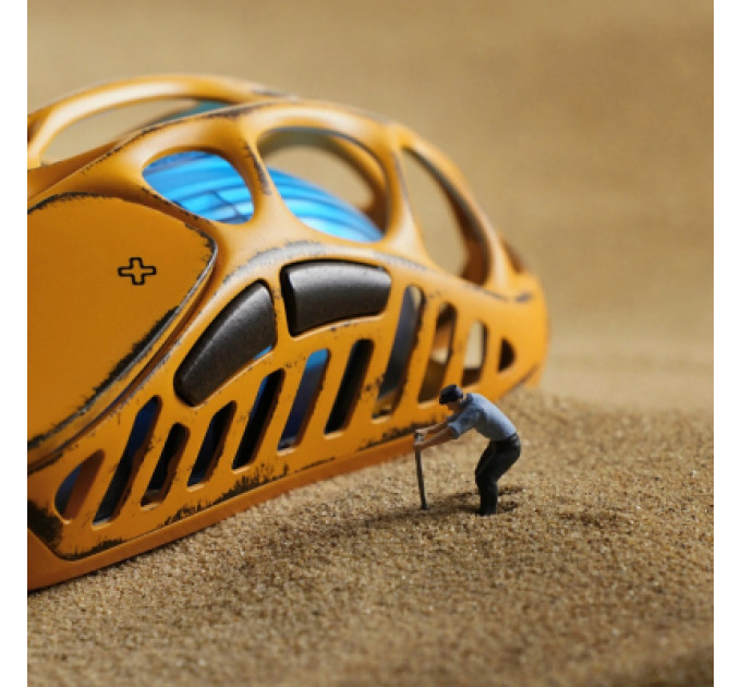 GravaStar Мишка GravaStar Mercury X Pro 8K RGB Wireless/Bluetooth/USB Battle-Worn Yellow (GS_X_PRO_YLW)