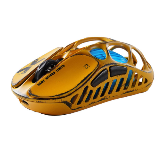 GravaStar Мишка GravaStar Mercury X Pro 8K RGB Wireless/Bluetooth/USB Battle-Worn Yellow (GS_X_PRO_YLW)