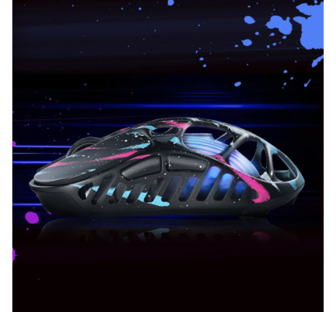 GravaStar Мишка GravaStar Mercury X Pro 8K RGB Wireless/Bluetooth/USB Neon Graffiti (GS_X_PRO_CG_BLK)