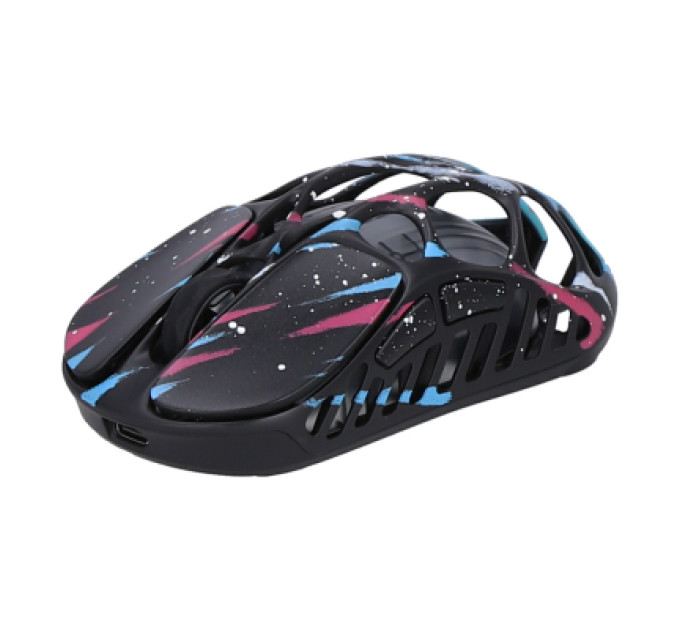 GravaStar Мишка GravaStar Mercury X Pro 8K RGB Wireless/Bluetooth/USB Neon Graffiti (GS_X_PRO_CG_BLK)