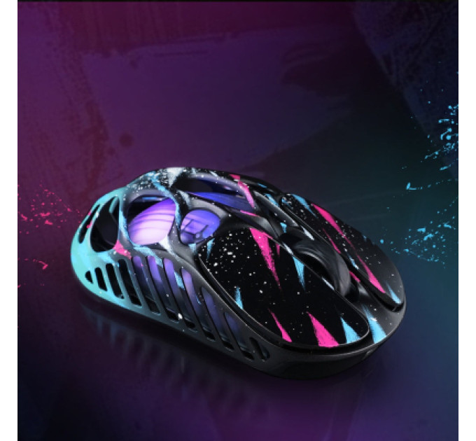 GravaStar Мишка GravaStar Mercury X Pro 8K RGB Wireless/Bluetooth/USB Neon Graffiti (GS_X_PRO_CG_BLK)