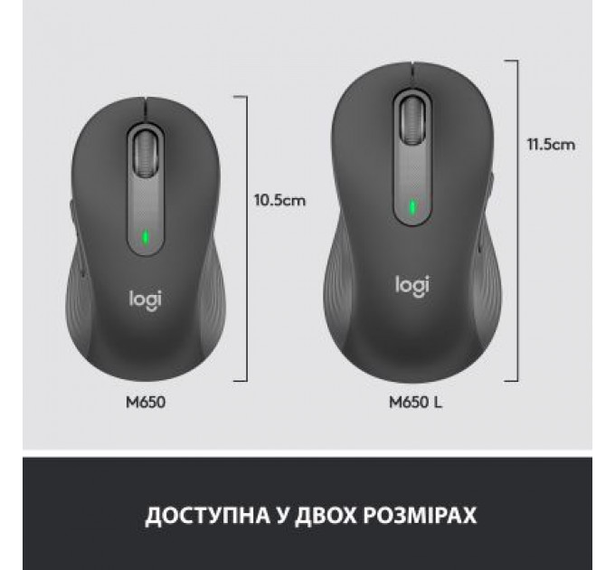 Мишка Logitech Signature M650 Wireless Graphite (910-006253)