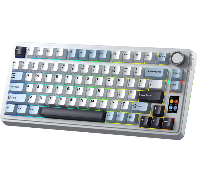 Aula Клавіатура бездротова Aula S75 Pro White (6978080502148)