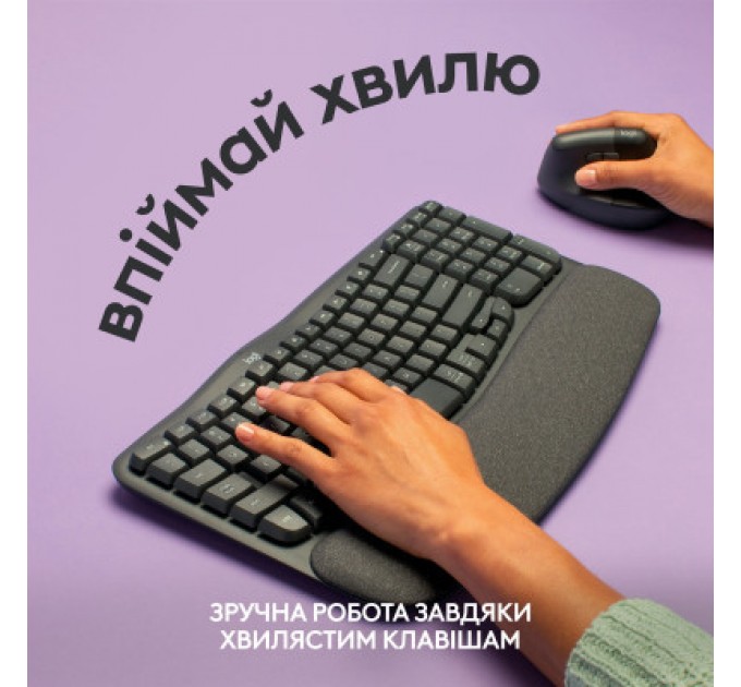 Клавіатура Logitech Wave Keys Bluetooth/Wireless Black (920-012304)