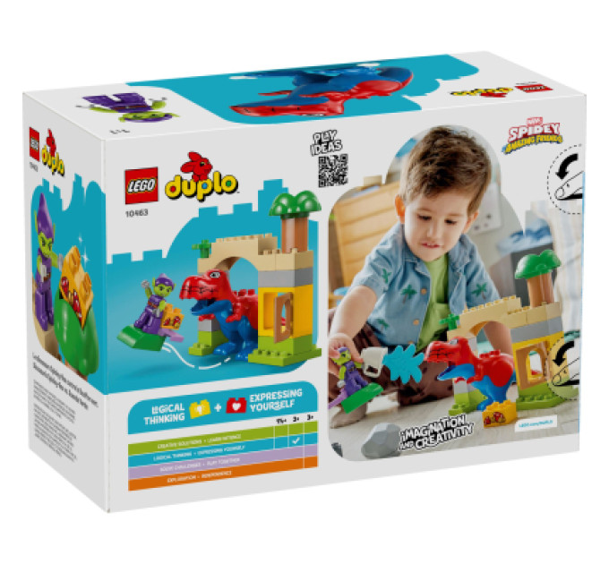 LEGO Конструктор LEGO DUPLO Marvel Динозавр Spidey-Rex проти Зеленого Гобліна (10463)