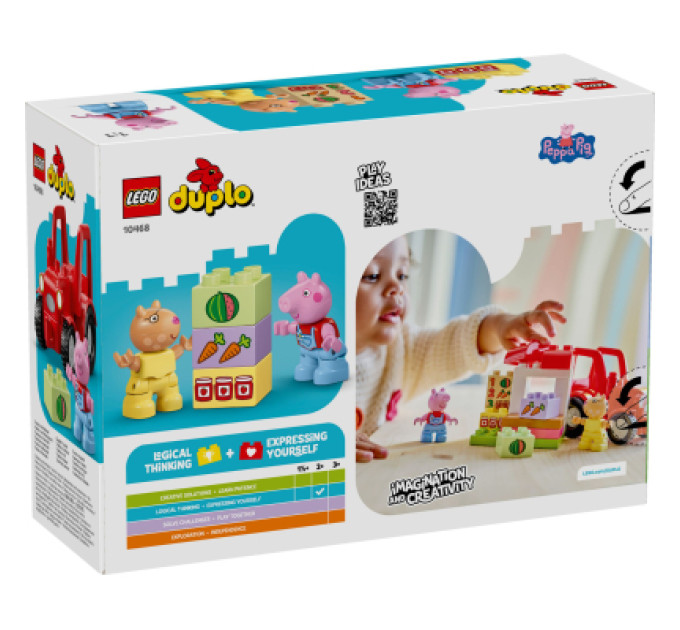 LEGO Конструктор LEGO DUPLO Peppa Pig Трактор і ринок (10468)