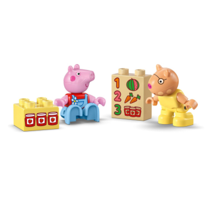 LEGO Конструктор LEGO DUPLO Peppa Pig Трактор і ринок (10468)
