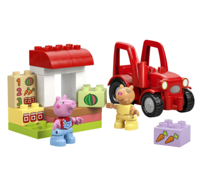 LEGO Конструктор LEGO DUPLO Peppa Pig Трактор і ринок (10468)